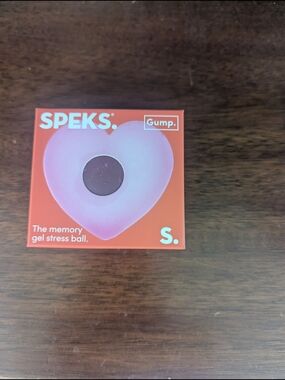 SPEKS Heart Memory Gel Stress Ball - Pink